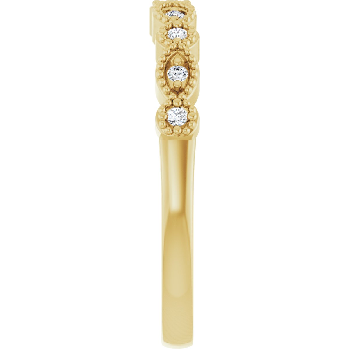 Accented Vintage-Inspired Engagement Ring or Band