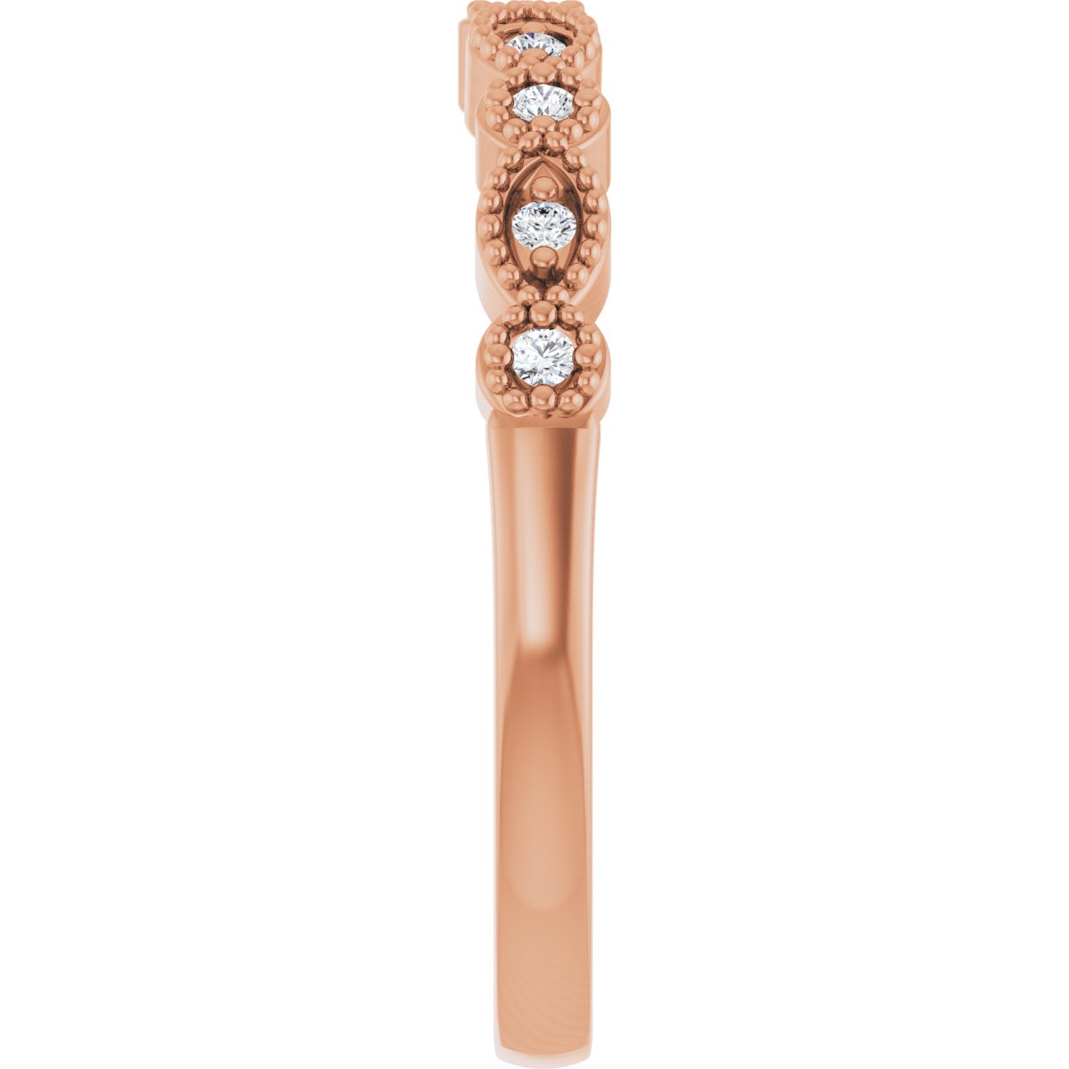 Accented Vintage-Inspired Engagement Ring or Band