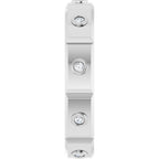Bezel-Set Beveled-Edge Geometric Band