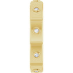 Bezel-Set Beveled-Edge Geometric Band