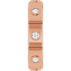 Bezel-Set Beveled-Edge Geometric Band