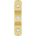 Bezel-Set Beveled-Edge Geometric Band