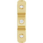 Bezel-Set Beveled-Edge Geometric Band