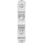 Bezel-Set Beveled-Edge Geometric Band