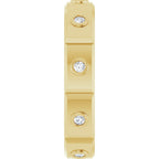 Bezel-Set Beveled-Edge Geometric Band