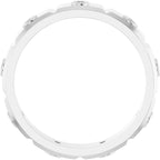Bezel-Set Beveled-Edge Geometric Band