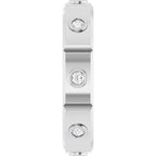 Bezel-Set Beveled-Edge Geometric Band