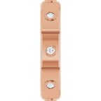 Bezel-Set Beveled-Edge Geometric Band