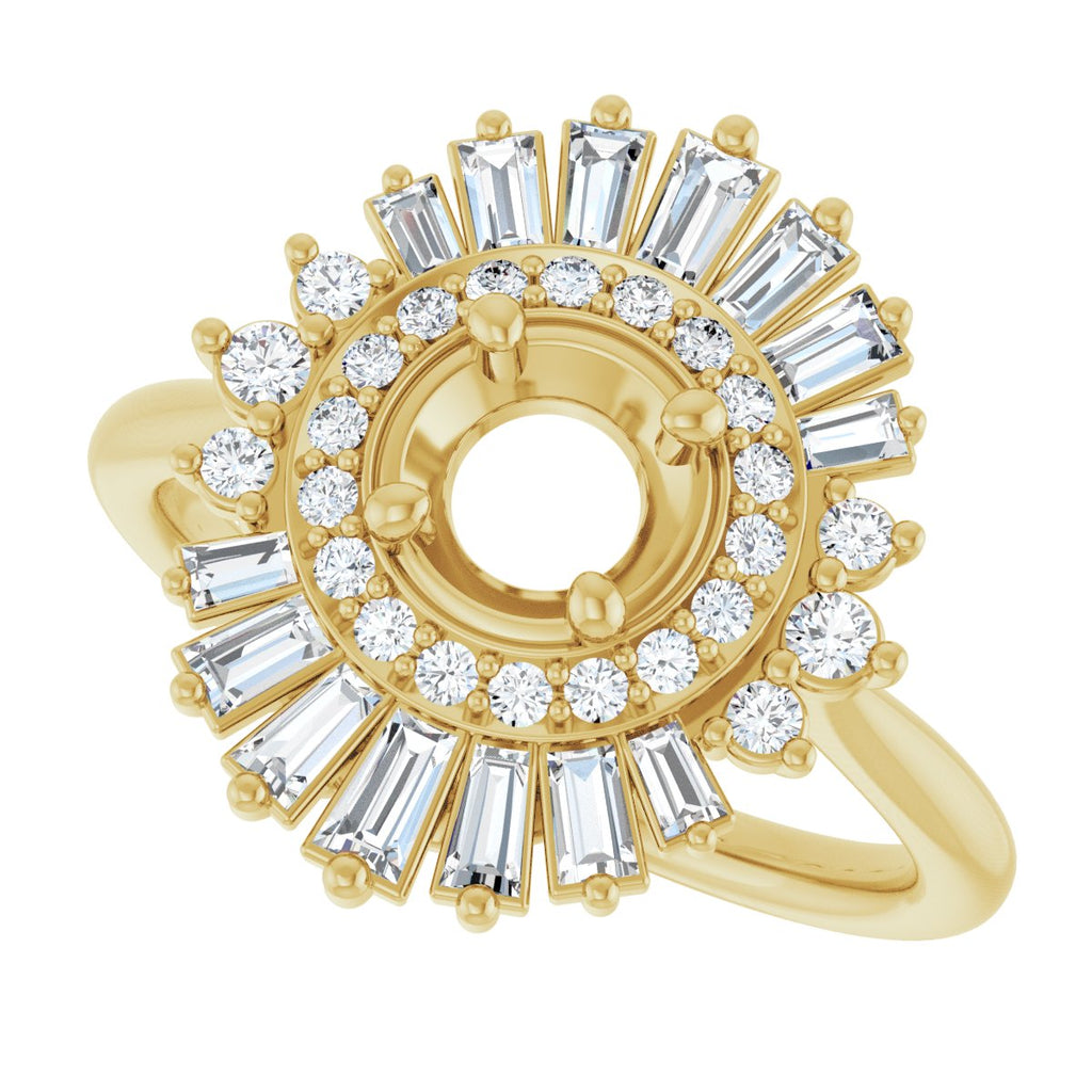 Double Halo-Style Engagement Ring or Band