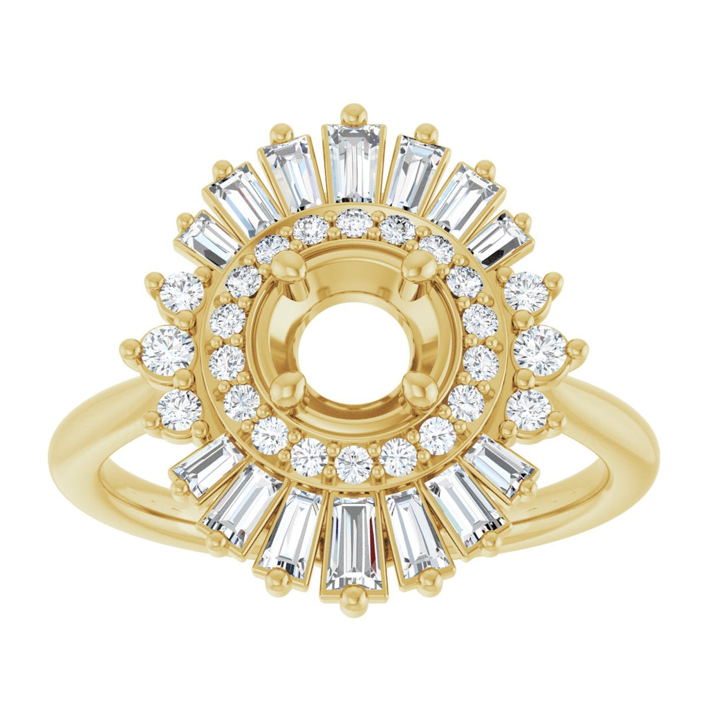 Double Halo-Style Engagement Ring or Band