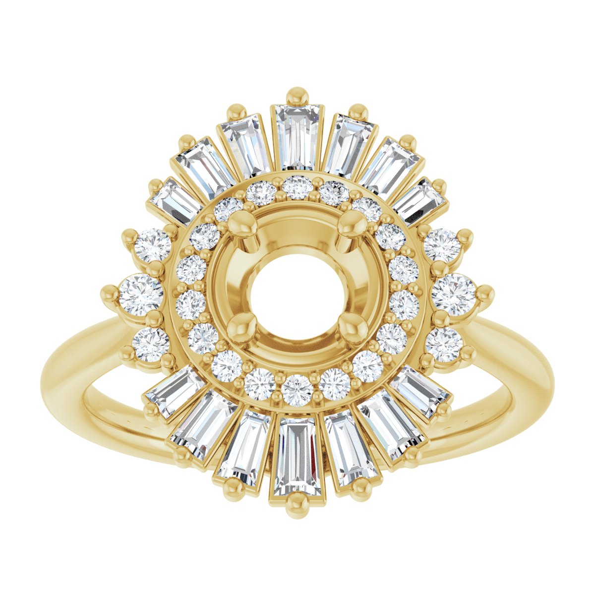 Double Halo-Style Engagement Ring or Band
