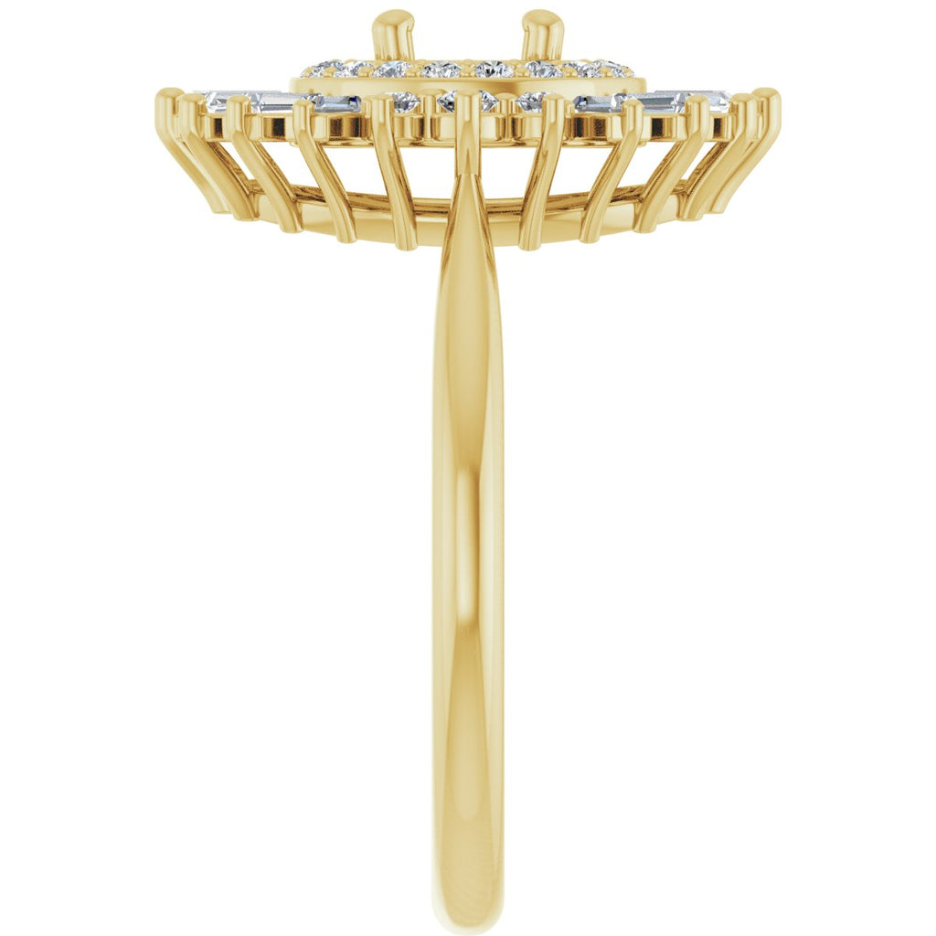 Double Halo-Style Engagement Ring or Band