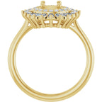 Double Halo-Style Engagement Ring or Band
