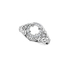 Halo-Style Vintage-Inspired Engagement Ring or Band