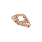 Halo-Style Vintage-Inspired Engagement Ring or Band