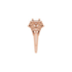 Halo-Style Vintage-Inspired Engagement Ring or Band