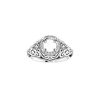 Halo-Style Vintage-Inspired Engagement Ring or Band