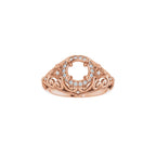 Halo-Style Vintage-Inspired Engagement Ring or Band