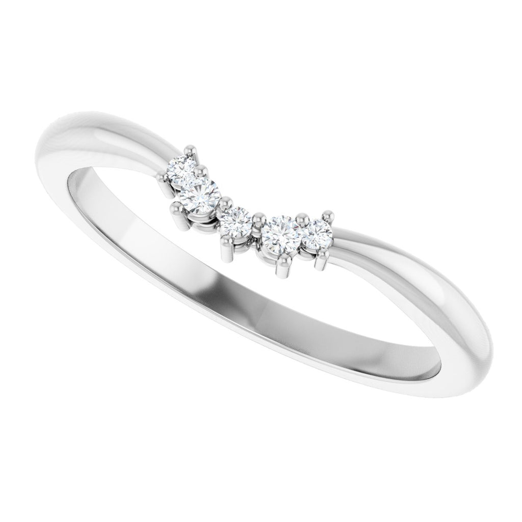 Accented Engagement Ring or Band
