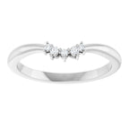 Accented Engagement Ring or Band
