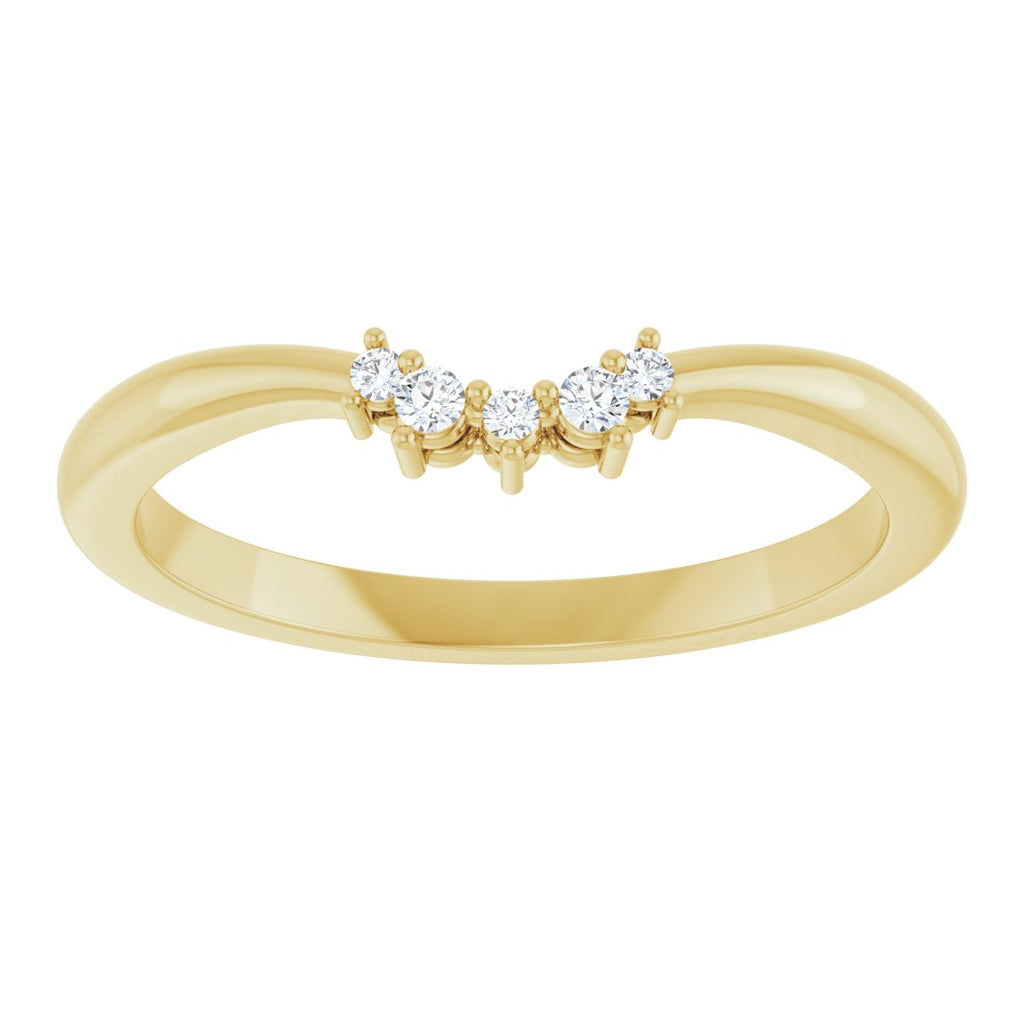 Accented Engagement Ring or Band