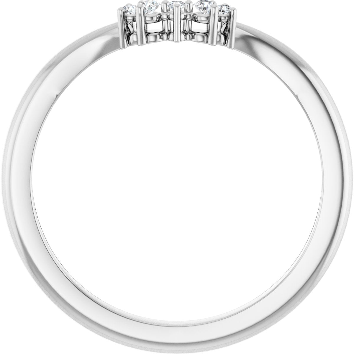 Accented Engagement Ring or Band