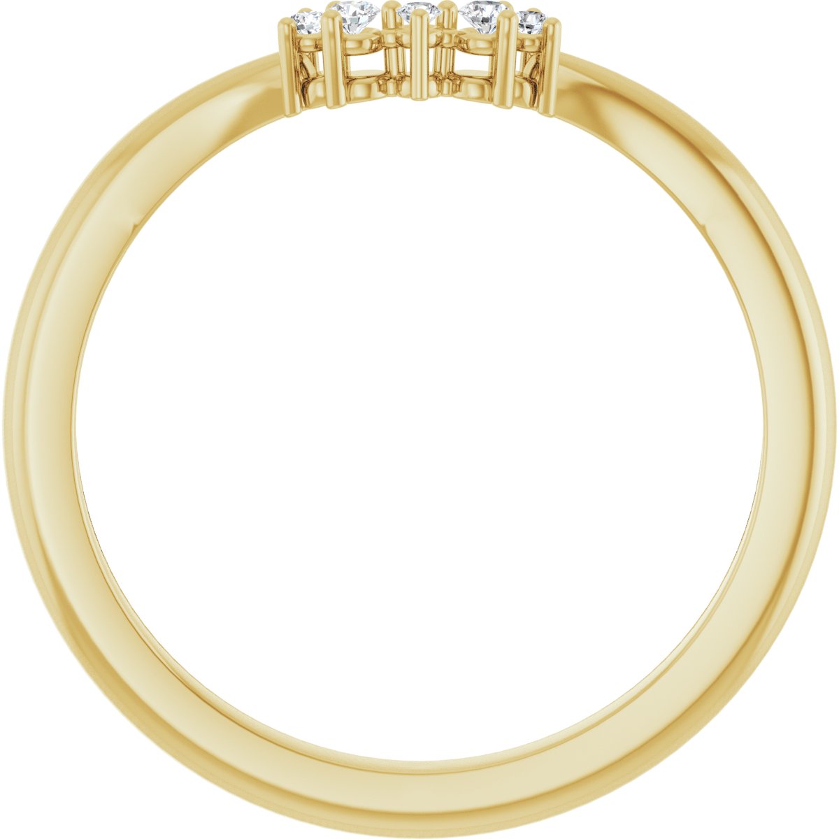 Accented Engagement Ring or Band