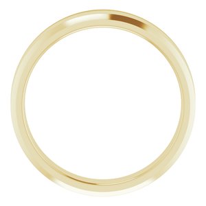 Beveled-Edge Comfort-Fit Flat Band