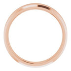 Beveled-Edge Comfort-Fit Flat Band