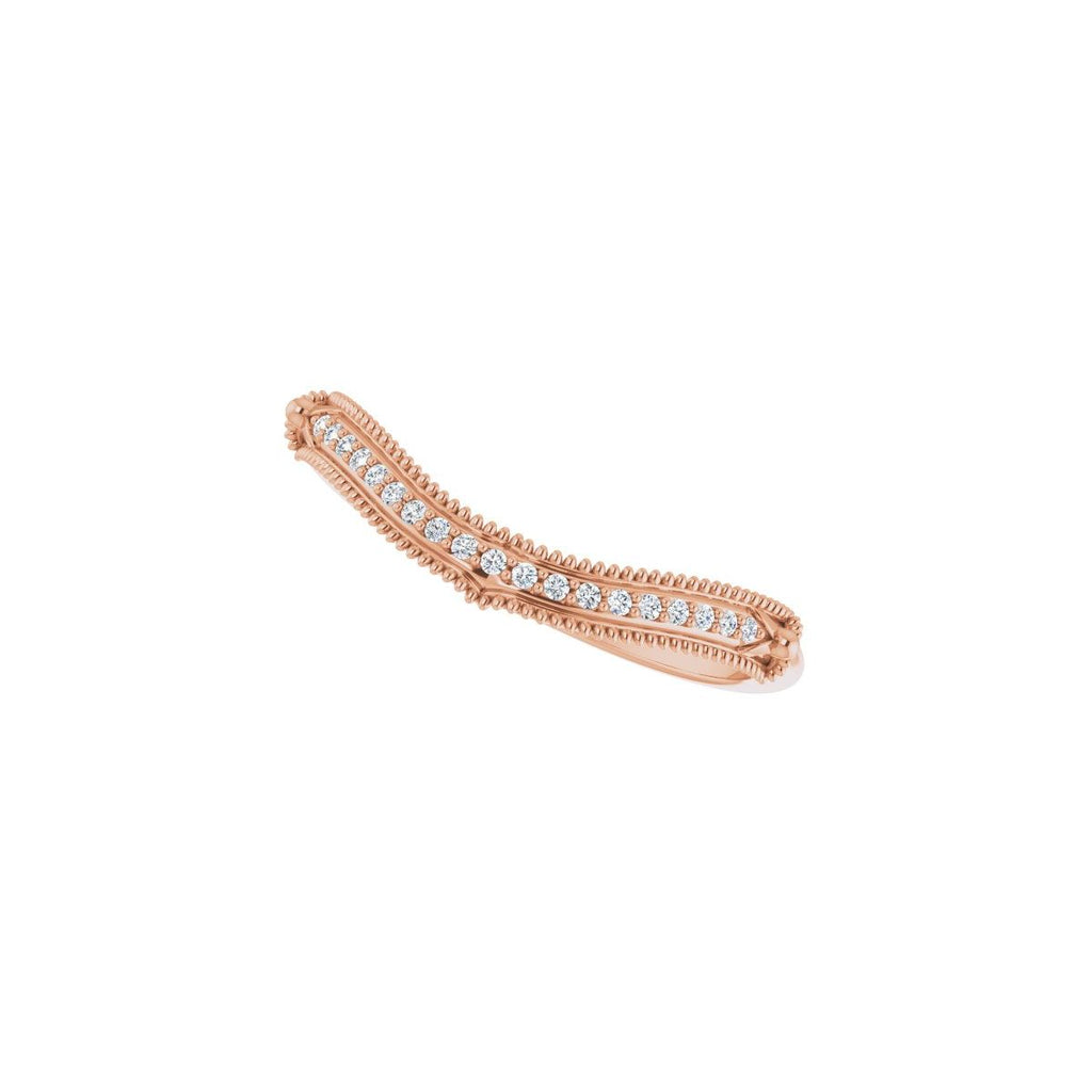 Halo-Style Vintage-Inspired Engagement Ring or Band