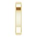Beveled-Edge Comfort-Fit Flat Band