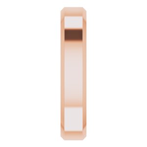 Beveled-Edge Comfort-Fit Flat Band