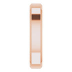 Beveled-Edge Comfort-Fit Flat Band