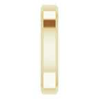 Beveled-Edge Comfort-Fit Flat Band