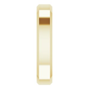 Beveled-Edge Comfort-Fit Flat Band