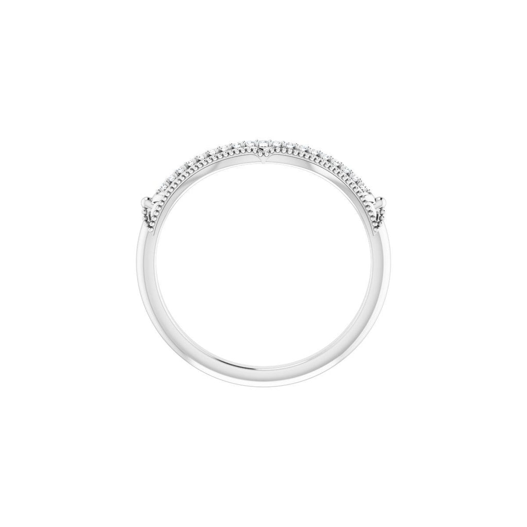 Halo-Style Vintage-Inspired Engagement Ring or Band