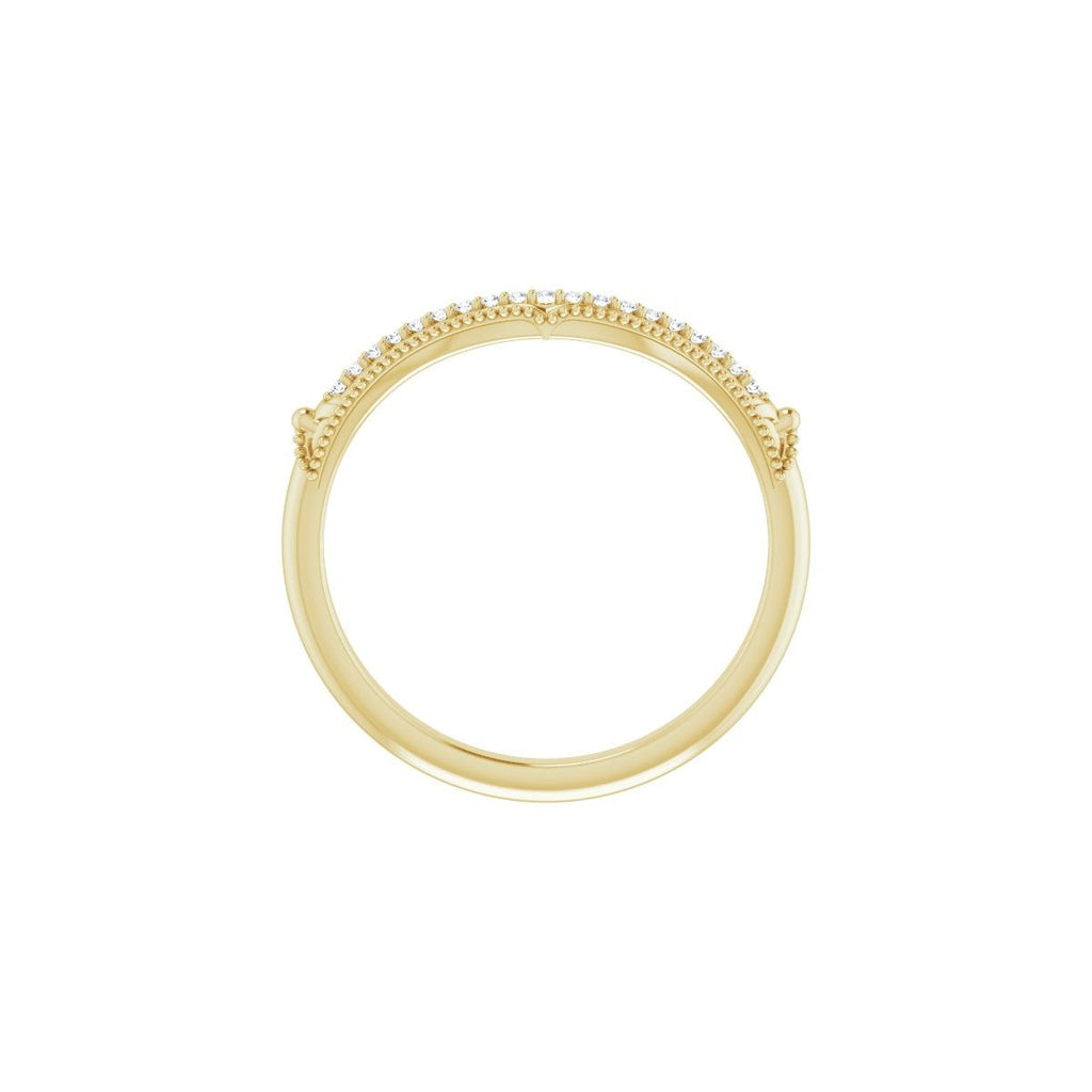 Halo-Style Vintage-Inspired Engagement Ring or Band