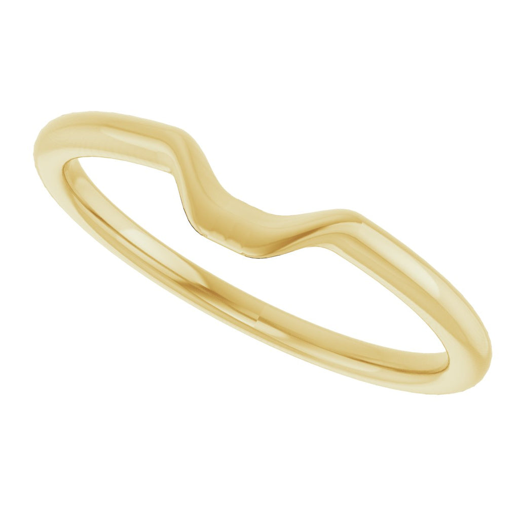 Bezel-Set Solitaire Engagement Ring or Band