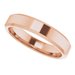 Beveled-Edge Comfort-Fit Flat Band