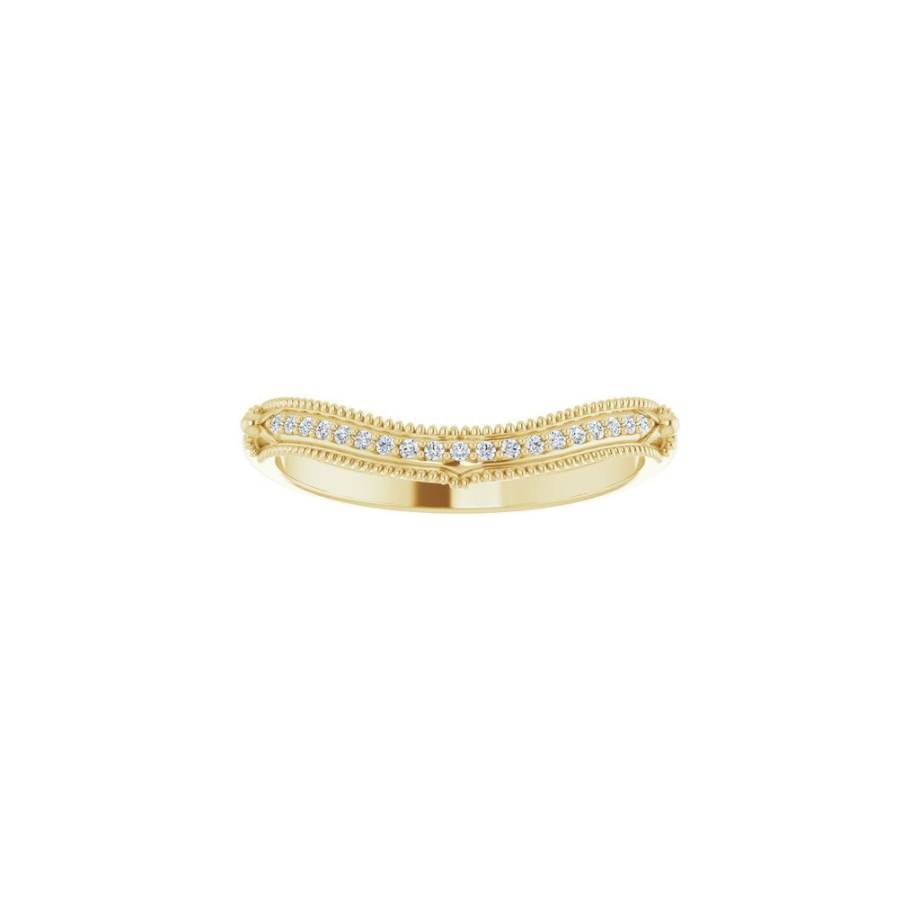 Halo-Style Vintage-Inspired Engagement Ring or Band