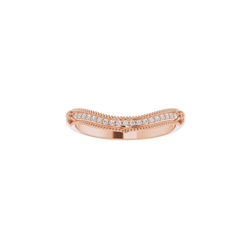 Halo-Style Vintage-Inspired Engagement Ring or Band
