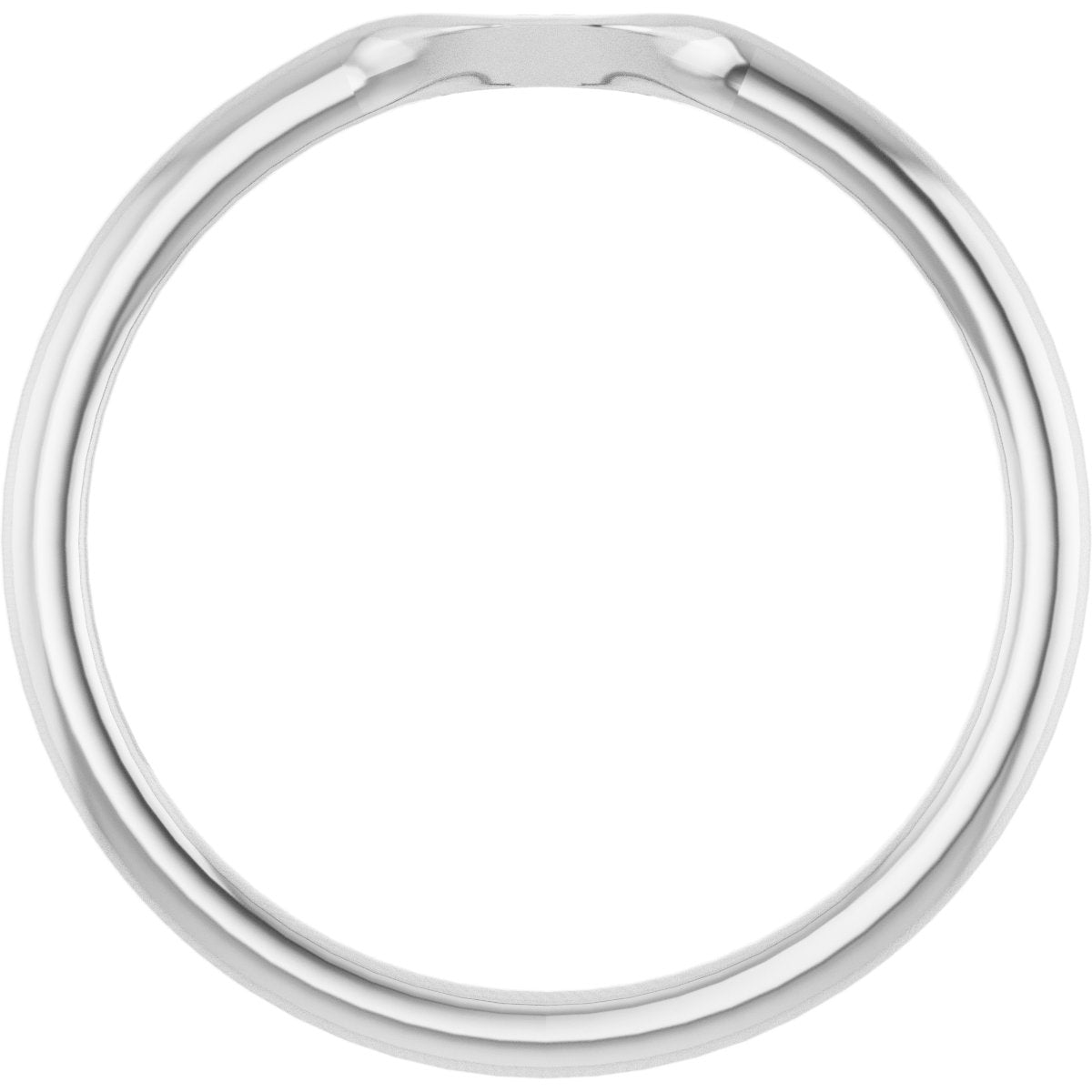 Bezel-Set Solitaire Engagement Ring or Band