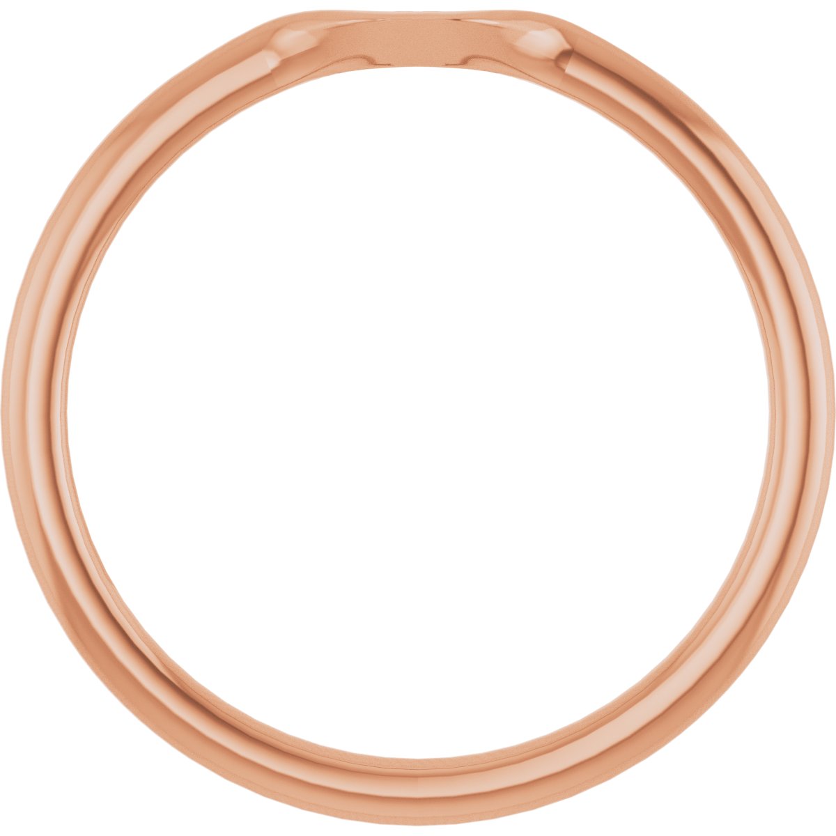 Bezel-Set Solitaire Engagement Ring or Band