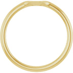 Bezel-Set Solitaire Engagement Ring or Band