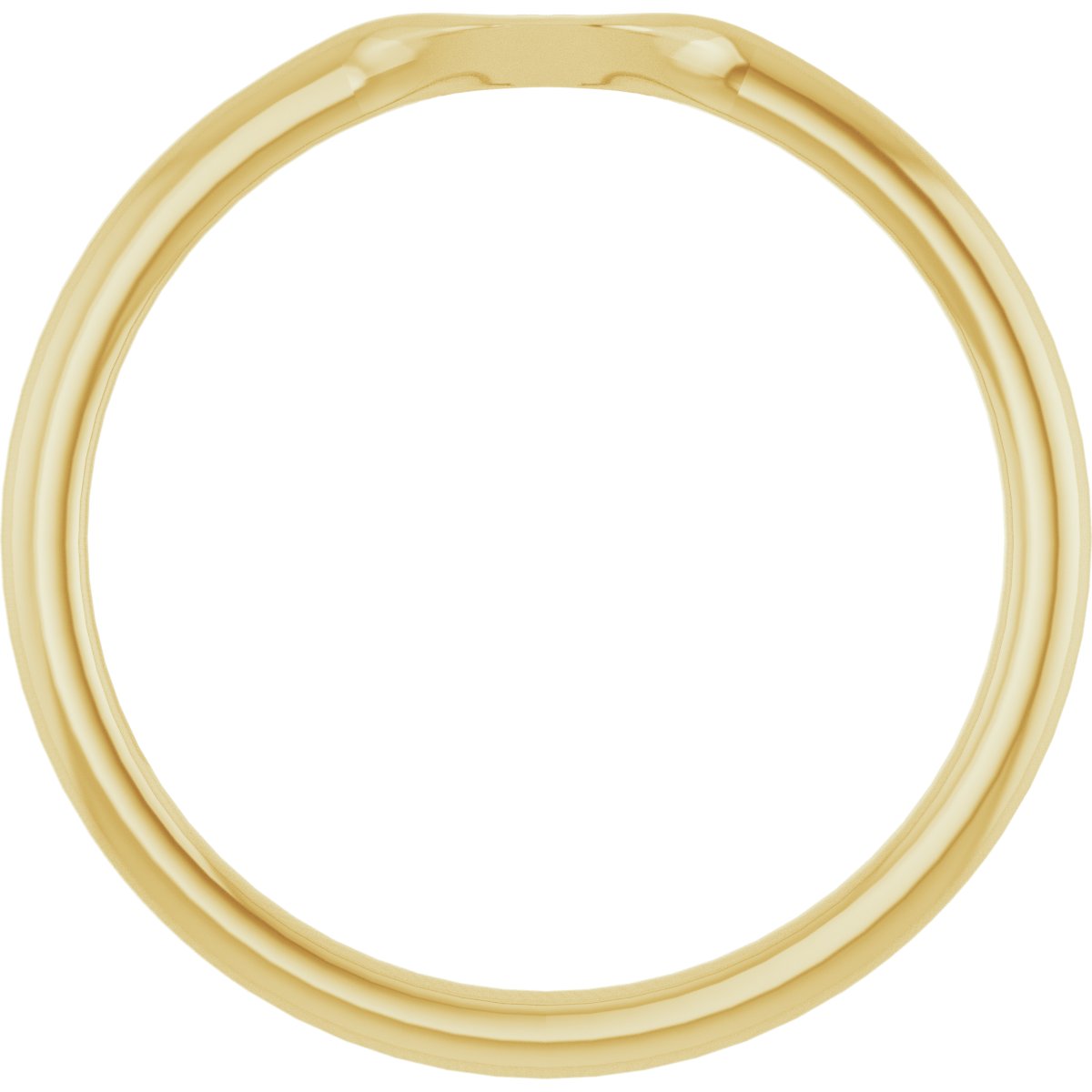 Bezel-Set Solitaire Engagement Ring or Band