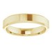 Beveled-Edge Comfort-Fit Flat Band