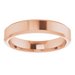 Beveled-Edge Comfort-Fit Flat Band