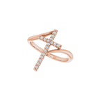 Accented Cross Bypass Ring