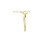 Accented Cross Bypass Ring