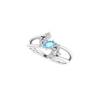 Accented Bypass Ring